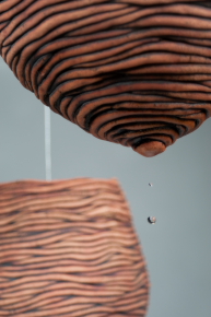 Cathy Keys is Queensland artist most commonly known by the ceramic sculptures she creates using the ancient technique of hand coiling.  She has degrees in architecture and went on to do a Doctorate of Philosophy concerned with the social and physical qualities of Warlpiri-speaking Aboriginal women’s traditional living environments found in Central Australia in the late 1990s.   After a short lived but gallant attempt at holding down a ‘real job’ full time, she studied ceramic hand-building part-time and has never looked back.  Her current ceramics practice is inspired by observing the interactions of people and environmental phenomenon in the Australian landscape.  More recently she has been exploring mark-making and larger installations of ceramics and mixed media. Cathy’s artwork is supported by place specific research and writing concerned with questions of culture and meaning.   